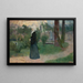 Tyttärien hyväntekijöiden puutarhassa sairaalassa - Konstanty Makowski — kehystetty taideteos seinällä