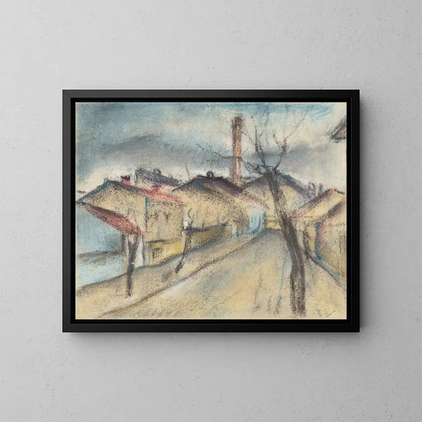 Rue de la périphérie - Konstantin Bauer — kehystetty taideteos seinällä