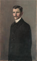 Miehen musta muotokuva - Konstantin Korovin — näkymä teoksesta