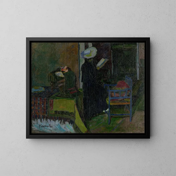 Tapis dans la chambre - Konstantin Korovin — kehystetty taideteos seinällä