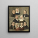 Portrait des parents des artistes Douwe Martens Teenstra et Barber Hindriks Siccama avec des membres de la famille - Kornelis Douwes Teenstra — kehystetty taideteos seinällä