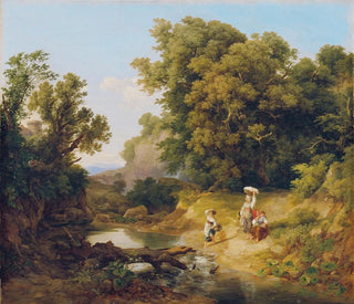 Kroly Mark - Ideale Landschaft Italienische Landschaft.webp