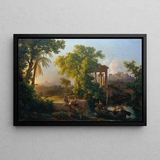 Kroly Mark - Landschaft mit der Berufung des Hl Petrus.webp