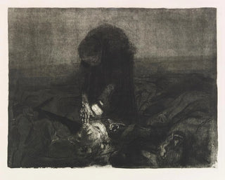 Taistelukenttä - Käthe Kollwitz — näkymä teoksesta