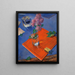 Nature morte aux lilas - Kuzma Petrov-Vodkin — kehystetty taideteos seinällä