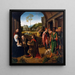 L'Adoration des Mages - Gerard Davidin ateljee — kehystetty taideteos seinällä