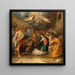 L'Adoration des bergers - Pieter van Lint — kehystetty taideteos seinällä