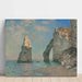 Maalauksen jäljennös Claude Monet'n L:n Aiguille ja Avalin jyrkänne