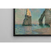 Maalauksen jäljennös Claude Monet'n L:n Aiguille ja Avalin jyrkänne