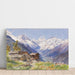 Maalauksen jäljennös L'Alpe Barneuza (Valais) - Edward Theodore Compton