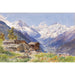 Maalauksen jäljennös L'Alpe Barneuza (Valais) - Edward Theodore Compton