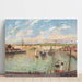 Maalauksen jäljennös Dieppe L’Avant-port maalaus, iltapäivä, kirkas sää - Camille Pissarro