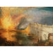 Maalauksen jäljennös Linnan ja kansanedustajien talojen tulipalo, 16. lokakuuta 1834 - Joseph Mallord William Turner