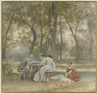 L'artiste avec sa famille en vacances - Philipp Rumpf