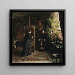 L'artiste danoise Bertha Wegmann peignant un portrait - Jeanna Bauck