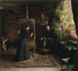 L'artiste danoise Bertha Wegmann peignant un portrait - Jeanna Bauck