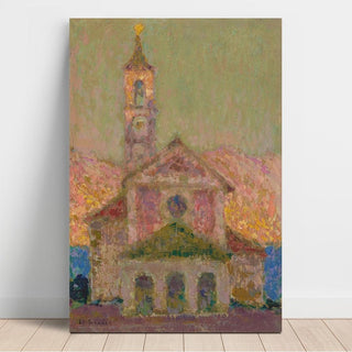 L'église, Lago Maggiore - Henri Le Sidaner | Reproduction Tableau Décoration murale affiche copie