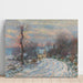 Maalauksen jäljennös Givernyn talvinen sisäänkäynti - Claude Monet