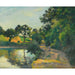 Maalauksen jäljennös L'étang Au Soleil Couchant, Montfoucault - Camille Pissarro