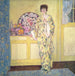 La Chambre Jaune - Frederick Carl Frieseke — näkymä teoksesta