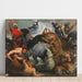 Maalauksen jäljennös La Chasse au tigre, au lion et au léopard - Follower of Peter Paul Rubens