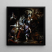 La Chasse royale de Didon et Énée - Francesco Solimena — kehystetty taideteos seinällä