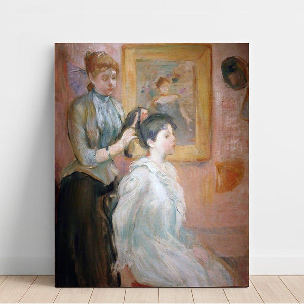 Maalauksen jäljennös La Coiffure - Berthe Morisot