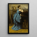 Maalauksen jäljennös La Dame en bleu de Jean-Baptiste-Camille Corot