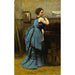 Maalauksen jäljennös La Dame en bleu de Jean-Baptiste-Camille Corot