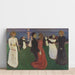 Maalauksen jäljennös La Danse de la vie - Edvard Munch