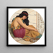 La Danseuse fatiguée - John William Godward — kehystetty taideteos seinällä