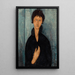 Maalauksen jäljennös La Femme aux yeux bleus - Amedeo Modigliani