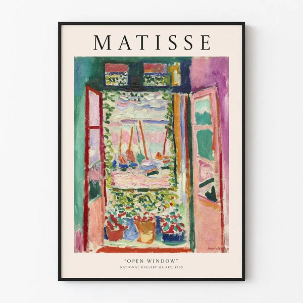Henri Matisse avautuva ikkuna | Juliste sisustus