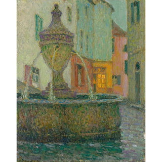 La Fontaine, Saint-Paul De Vence - Henri Le Sidaner | Reproduction Tableau Décoration murale affiche copie