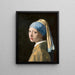 Maalauksen jäljennös Johannes Vermeer'n nuoren tytön helmi