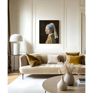 La Jeune fille à la perle de Johannes Vermeer | Reproduction Tableau Décoration murale affiche copie