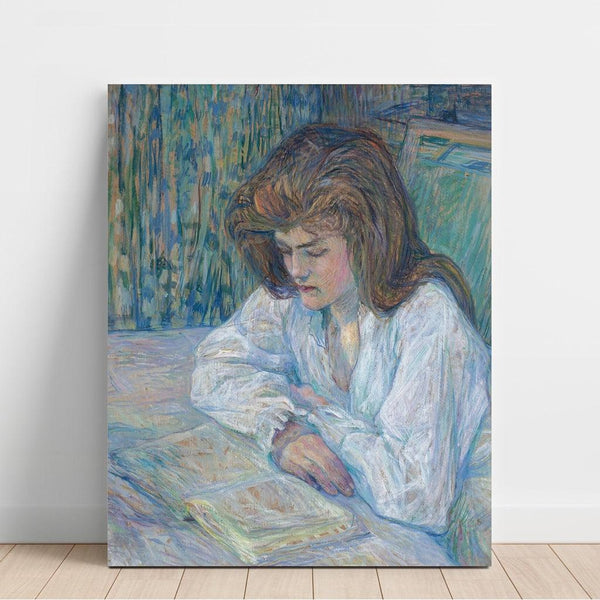 Maalauksen jäljennös La Liseuse - Henri de Toulouse-Lautrec