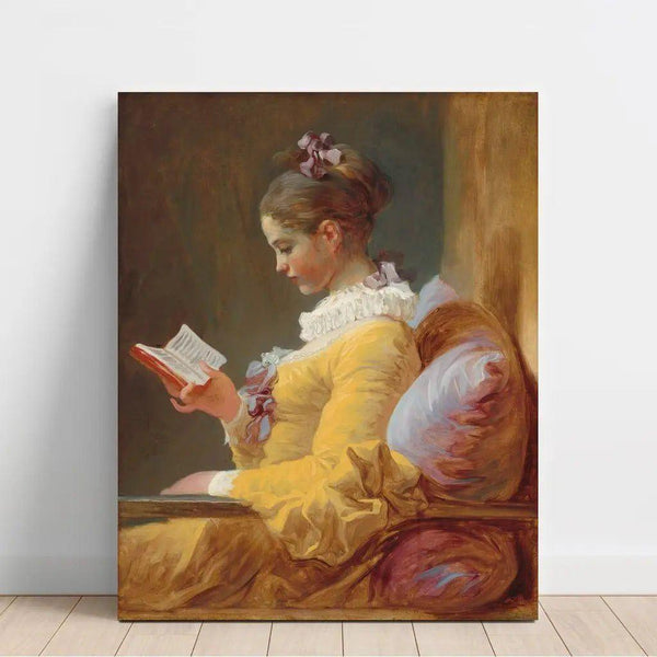 Maalauksen jäljennös Jean-Honoré Fragonard'n La Liseuse