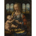 Maalauksen jäljennös La Madone à l'œillet - Leonardo da Vinci