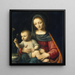 La Madone aux œillets - Bernardino Luini — kehystetty taideteos seinällä