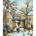 L talo pyöreä alla lumessa, Pontoise tai Chemin De L'hermitage, Pontoise, alla lumessa - Camille Pissarro