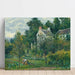 Maalauksen jäljennös La Maison Rondest et son jardin à l'Hermitage, Pontoise - Camille Pissarro