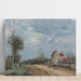Maalauksen jäljennös La Maison de Monsieur Musy, Route de Marly, Louveciennes - Camille Pissarro
