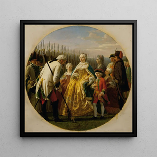 La Musterung à Solenau en 1749 - Karl von Blaas