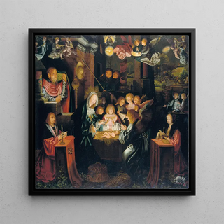 La Nativité avec les donateurs Pierre von Clapis et Béla Bonenberg - Barthel Bruyn l'Ancien