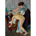 Maalauksen jäljennös La Petite Fille au Miroir - Suzanne Valadon