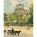 Maalauksen jäljennös La Place du Louvre - Louis Béroud