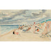 Maalauksen jäljennös La Plage de Deauville - Henri Lebasque