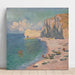 Maalauksen jäljennös La Plage et la Falaise d'Amont - Claude Monet