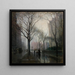 La Plaza après la pluie - Paul Cornoyer — kehystetty taideteos seinällä